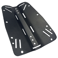 carbon fiber diving bcakplate 